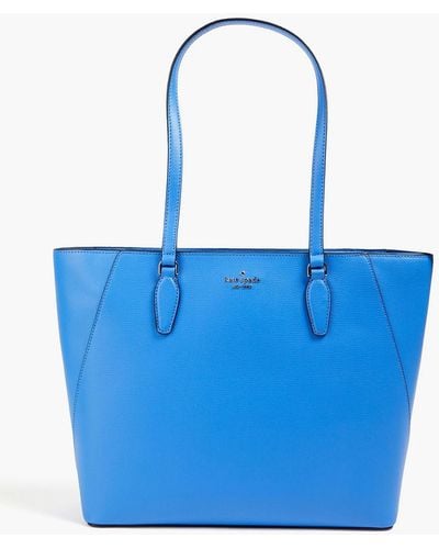 Kate Spade Textured-leather Tote - Blue