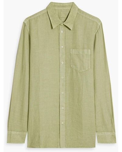 120% Lino Linen Shirt - Green