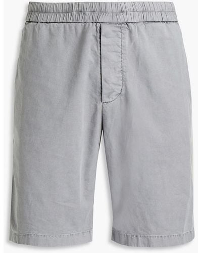 James Perse Supima Cotton-blend Canvas Shorts - Grey