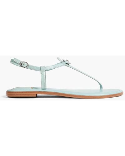 Sam Edelman Gigi Faux Pebbled-leather Sandals - White