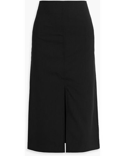 Co. Wool Midi Skirt - Black