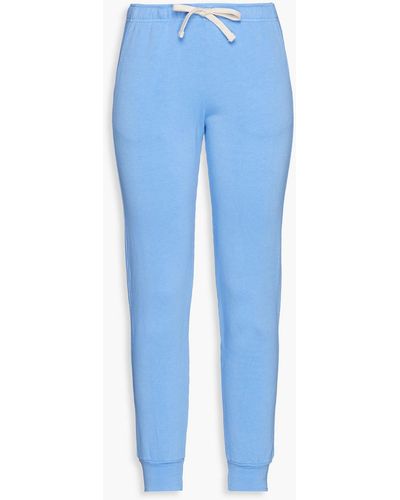 Monrow Track pants aus fleece - Blau