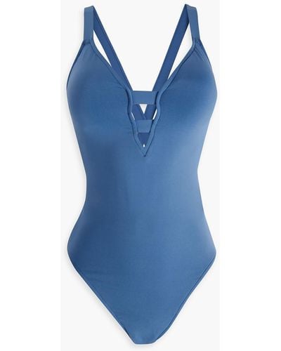 Seafolly Active Cutout Swimsuit - Blue