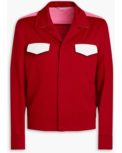 Valentino Color-block Woven Jacket - Red