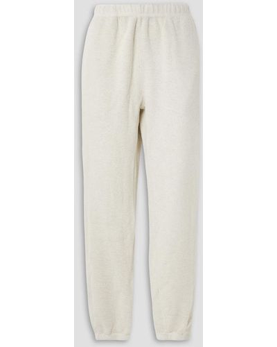 Les Tien Track pants aus baumwollfleece - Weiß