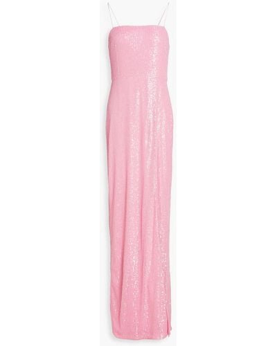 ROTATE BIRGER CHRISTENSEN Sequined Tulle Gown - Pink