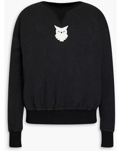 Maison Margiela Sweatshirt aus baumwoll-jersey mit stickereien - Schwarz
