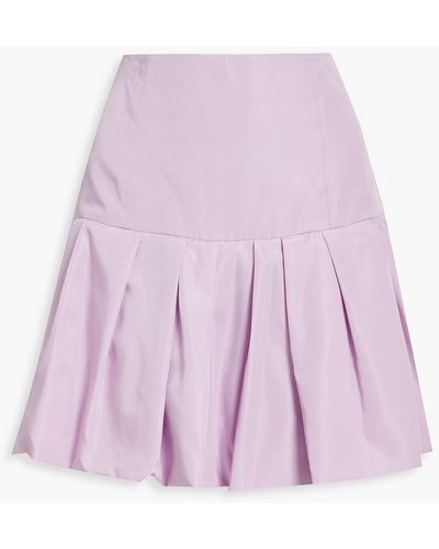 3.1 Phillip Lim Pleated Taffeta Mini Skirt - Purple