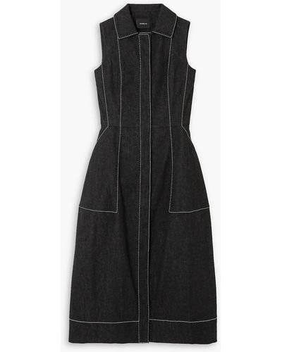 Akris Denim Midi Dress - Black