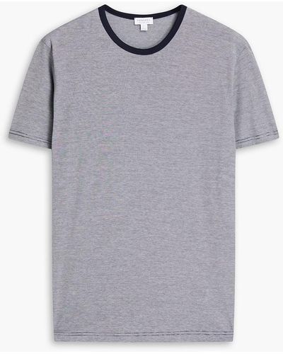 Sunspel Striped Cotton-jersey T-shirt - Multicolour