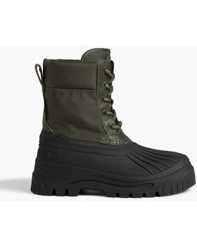 Axel Arigato Cryo Lace-up Canvas And Rubber Boots - Black
