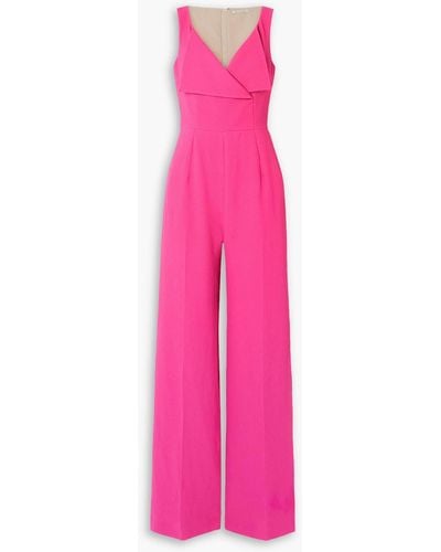 Emilia Wickstead Antica Crepe Jumpsuit - Pink