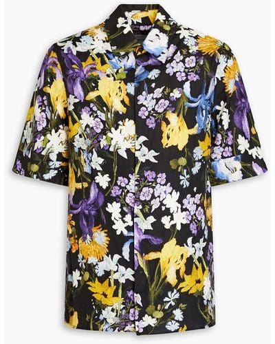 Erdem Felipe Floral-print Linen Shirt - Multicolor