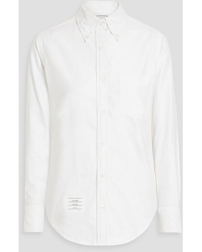 Thom Browne Cotton Oxford Shirt - White