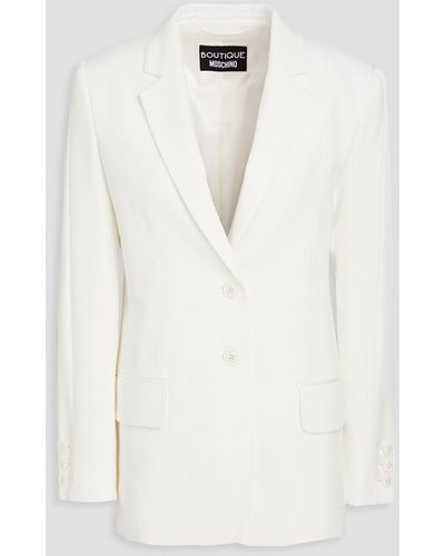 Boutique Moschino Crepe Blazer - Natural