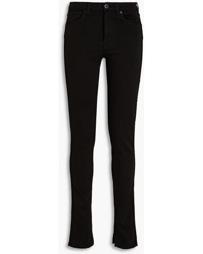 3x1 Kaya Distressed High-rise Skinny Jeans - Black
