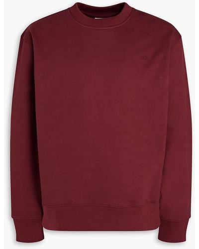 adidas Originals French Cotton-terry Sweatshirt - Red