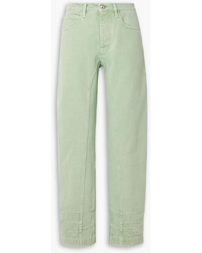 Jil Sander Mid-rise Straight-leg Organic Jeans - Green