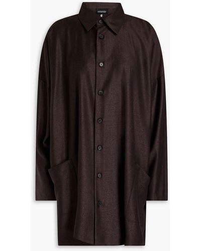 Eskandar Wool And Silk-blend Jacquard Jacket - Black