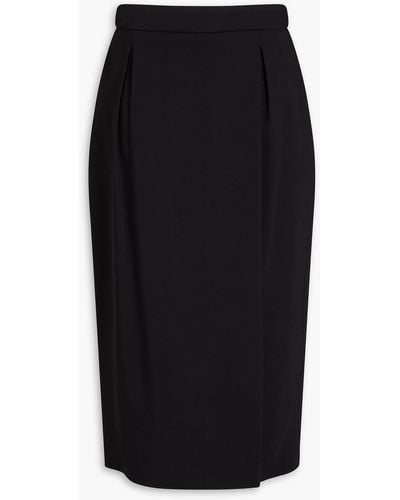 Versace Crepe Midi Skirt - Black