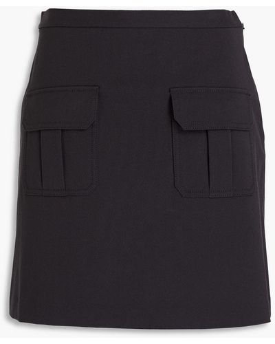 Theory Cotton-blend Twill Mini Skirt - Black