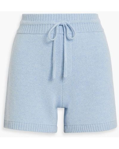 Khaite Kev Cashmere-blend Shorts - Blue