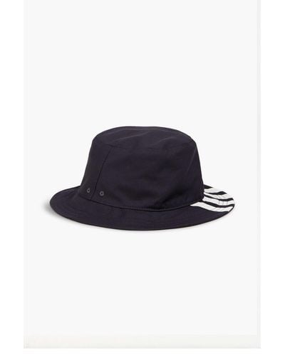 Thom Browne Jacquard-trimmed Wool Bucket Hat - Blue