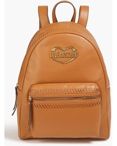 Love Moschino Faux Leather Backpack - Brown