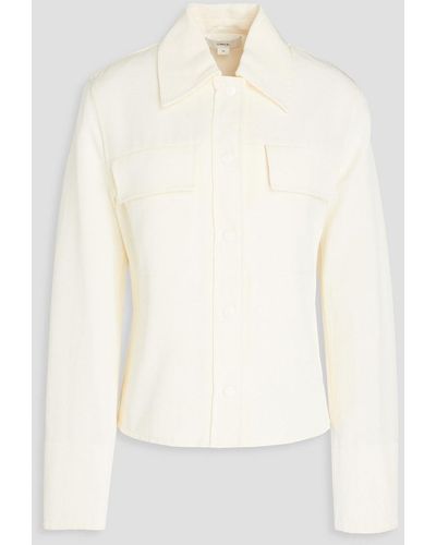 Vince Cotton-blend Ottoman Jacket - White