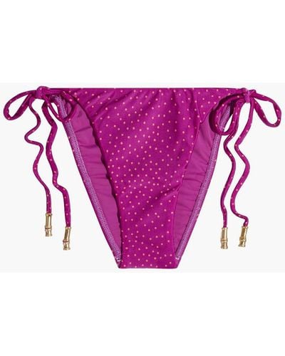 ViX Shaye Polka-dot Low-rise Bikini Briefs - Multicolour