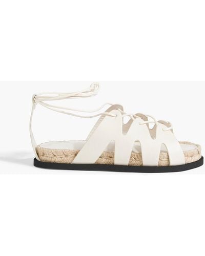 3.1 Phillip Lim Space For Giants Yasmine Leather Espadrille Sandals - White
