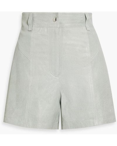 IRO Wara Leather Shorts - White