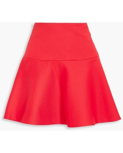 RED Valentino Fla Cotton-blend Mini Skirt - Red
