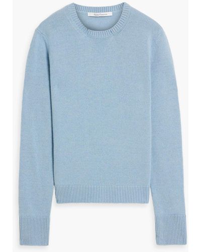 Another Tomorrow Cashmere And Wool-blend Jumper - Blue