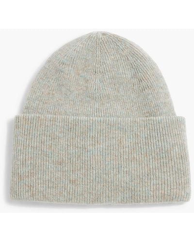 Holden Marled Wool And Cashmere-blend Beanie - White