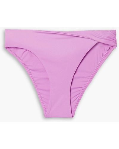 Bondi Born Tiarne Mid-rise Bikini Briefs - Purple
