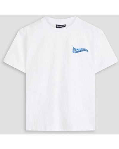 Jacquemus Camargue Logo-print Cotton-jersey T-shirt - White