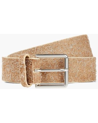 Paul Smith Brushed Suede Belt - Natural