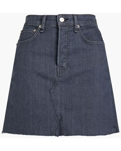 Rag & Bone Itty Bitty Denim Mini Skirt - Blue