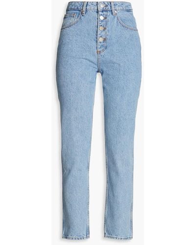Ba&sh Amber hoch sitzende jeans mit geradem bein - Blau