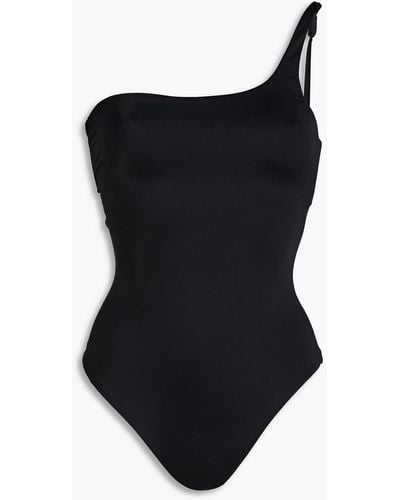 Onia Wren One-shoulder Swimsuit - Black