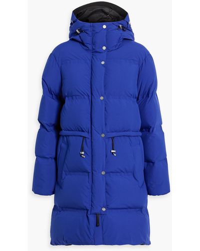 Aztech Mountain Galena Quilted Hooded Down Coat - Blue