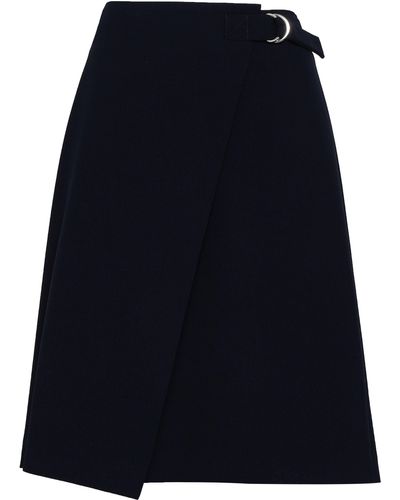 Filippa K Crepe Wrap Skirt Navy - Blue
