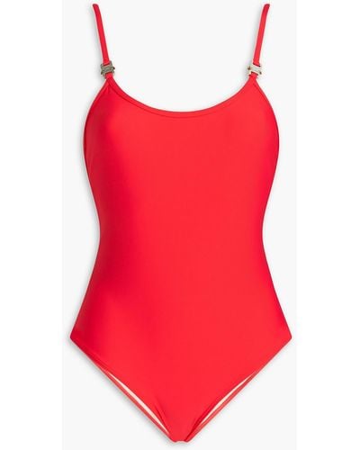 1017 ALYX 9SM Susyn Buckle-detailed Swimsuit - Red