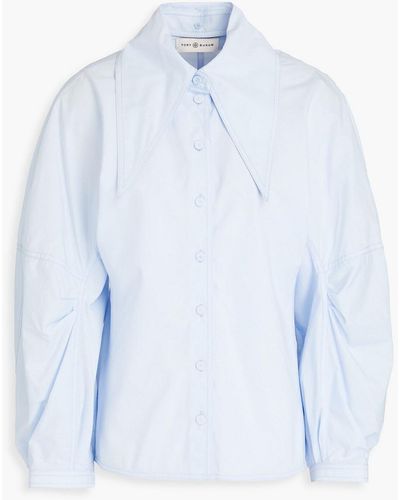 Tory Burch Cotton-poplin Shirt - Blue