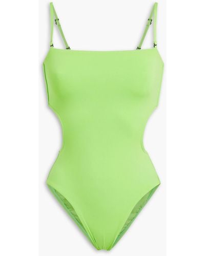 Bondi Born Lena Cutout Swimsuit - Green