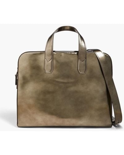 Dunhill Leather Briefcase - Natural