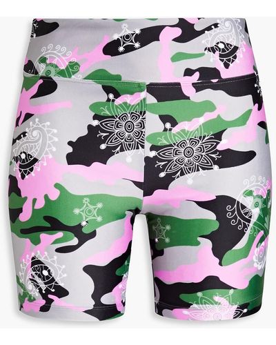Koral Slalom Printed Stretch Shorts - Grey