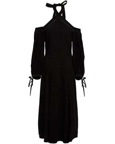 Rejina Pyo Odelia Canvas Halterneck Midi Dress - Black