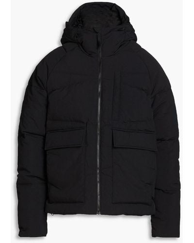 adidas Originals Big Baffle Quilted Shell Hooded Jacket - Black